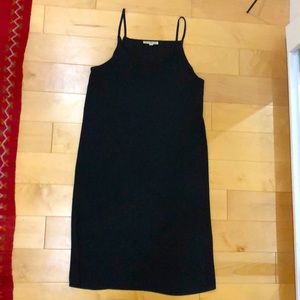 MIMU slip dress, black, size S